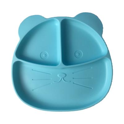 China Silicone Baby Tray Customized Cat Shape High Quality Food Grade en venta