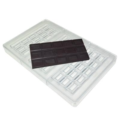 China Sustainable 3D Custom Made Chocolate Molds Rectangle Polycarbonate for sale