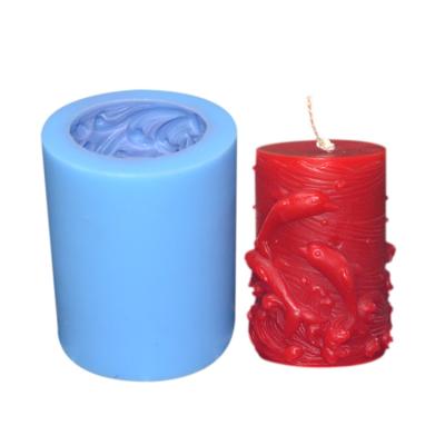 Chine Moules viables de la bougie 3D de moule de bougie de silicone de forme de dauphin à vendre