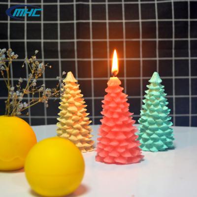 China Reusable Silicone Candle Mold Pine Shape Customized For Cake Decorating for sale