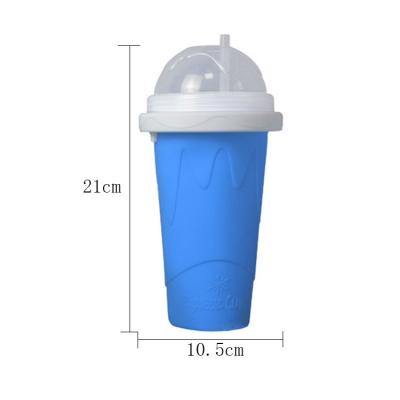 China Outdoor Silicone Ice Cream Container Smoothie Cup Customized With Lid for sale