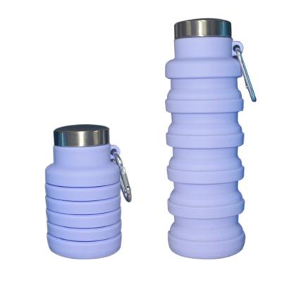 China High Quality Eco-friendly Sports 335ml Silicone Collapsible Water Bottle à venda