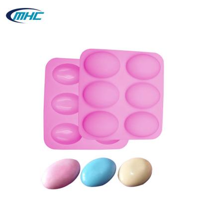 China Food Grade 6 Cavity Silicone Soap Molds New Design Customize for sale