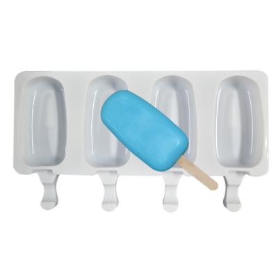 China Silicone DIY Popsicle Ice Cream Mold Maker Reusable Handmade Customized for sale