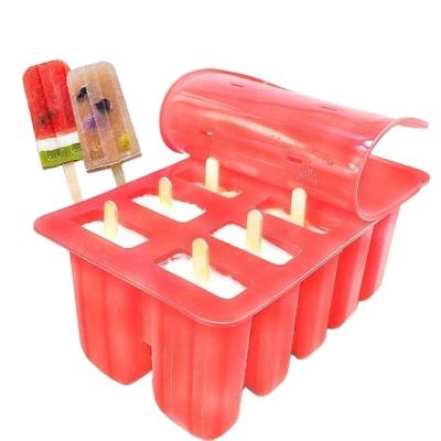 China Handmade Silicone Ice Popsicle Molds Sustainable Ice Cream Pop Molds Customized for sale