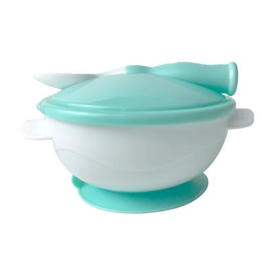 China BPA Free Silicone Baby Bowl With Spoon Customized Kids Dining Te koop