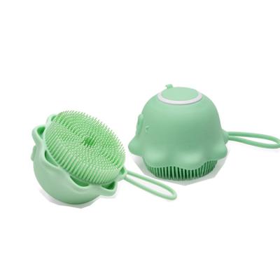 China Antibacterial Baby Silicone Products Soft Soap Storage Shower Body Scrubber for sale