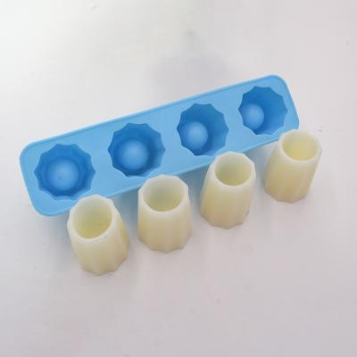 China 3D Silicone Ice Cube Moulds Tray DIY Handmade Sustainable Food Grade for sale