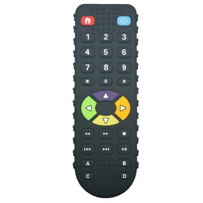 China Remote Tv Controller Shape Silicone Teether Toy For Toddler MHC New Gamepad for sale
