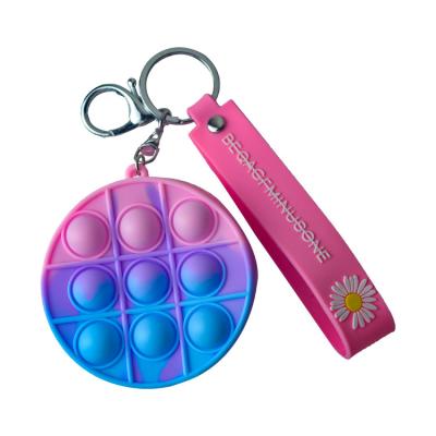 中国 Stress Relief Silicone Coin Purse Push Pop Fidget Bag , Candy Color Fidget Sensory Toy 販売のため