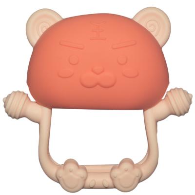 China MHC Baby Teethers Toy Mordedores Petgant De Dentition Silicone Klokken Kat Bpa Free Teether Baby Silicone Te koop