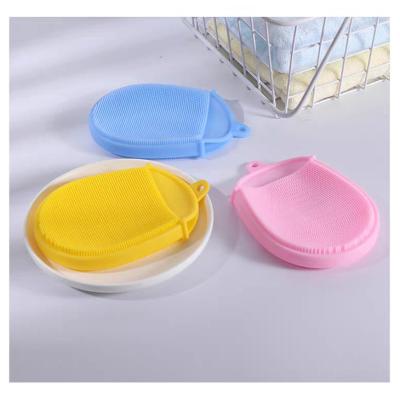 China Cute Silicone Baby Brush Temperature Resistance Colorful Cartoon Design for sale