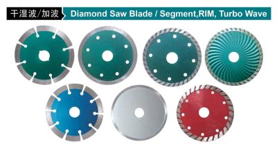 Chine vague 180mm en pierre Diamond Saw Segment de 125mm Diamond Blade Segment Rim Turbo à vendre
