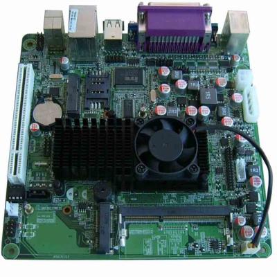 China Intel ATOM D525 HL-D525-DC IN-LF Mainboard with 12V DC Input on Board  for sale