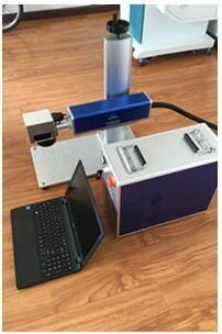 China 20W 30W Nameplate Fiber Laser Marking Machine With EZCAD Control System for sale