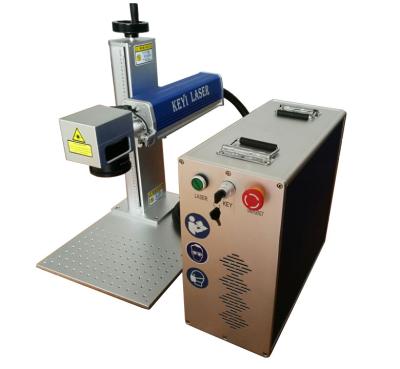 China Mopa Mini Portable Fiber Laser Marking Machine On Stainless Steel Colorful for sale
