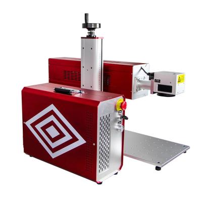 China Portable RF Metal Tube CO2 Laser Marking Machine For Leather Wood Engraving for sale