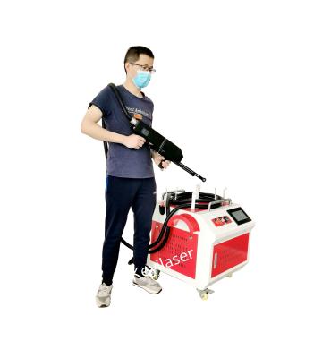 China Handheld 100W 200W 300W IPG Pulsed Fiber Laser Cleaning Machine for sale