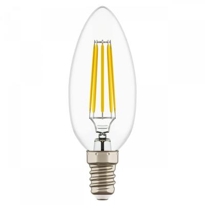 China Ce RoHS Energy Saving 150lm/W 2200K C37 E26 Led Filament Bulb for sale