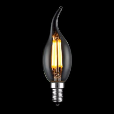 China Warm White C37 4W 470lm Candle LED Filament Bulb for sale
