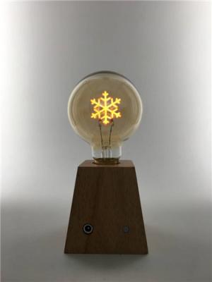 China Non Dimmable snowflake 1.5W 5000K E26 Led Edison Vintage Bulb for sale