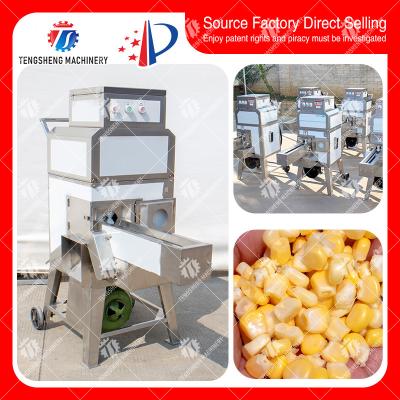 China Electric Sweet Corn Thresher Machine Shucker Shelling Stainless Steel for sale