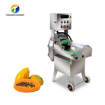 China Turnip Mint Leafy Vegetable Cutting Machine Commercial , Blade Vegetable Cubing Machine for sale