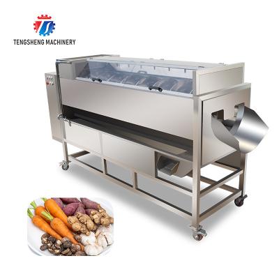 China 4.55KW 3500KG/H Spiral Shaft Potato Peeling Machine For Cleaning for sale