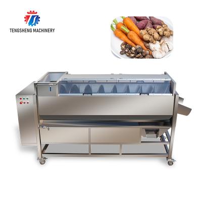 China 3500KG/H Vegetable Processing Machine Spiral Shaft Potato Peeling Machine for sale