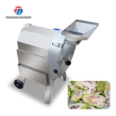 China Stainless Steel Industrial Potato Dicer , bulb rhizome turnip Cucumber Slicer Machine for sale