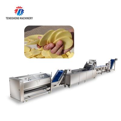China Vegetable Hair Roller Bubble Washing Selection Cutting Machine Production Line for sale