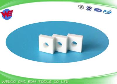 China White Makino EDM Consumables Cutter Unit Ceramic 12.7x12.7x4.75TX ID4.9 N501 for sale