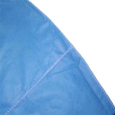 China Disposable Nonwoven Isolation Gown Level 1 Reinforced Waterproof Standard GB19083-2010 for sale