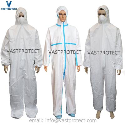 China S M L X XL 3XL 4XL Anti Static CE Type 5 6 Cat 3 Disposable Coveralls For Protective Clothing for sale