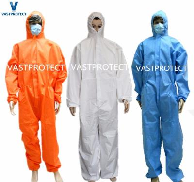 China CE Certificate Type 5/6 Cat 3 VPT621 Disposable Overalls Ebola Safety Clothing Coveralls for sale