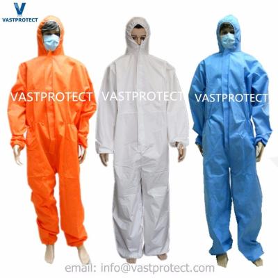 China Seam Bounded Industrial Safety Protective Disposable Work Coverall Certificate Ce Type 5/6 Cat 3 for sale