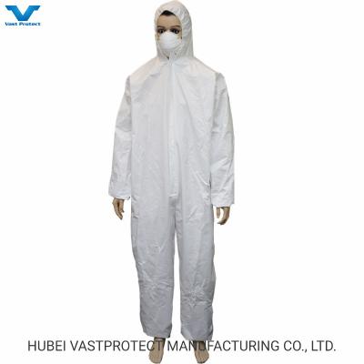 China Category 3 Standard Overall Style PPE Safety Protective Clothing Disposable Coverall for sale