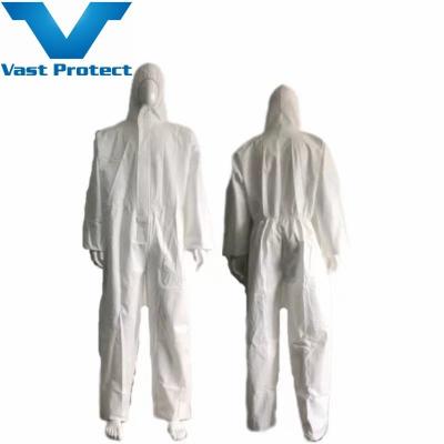 China Category 3 Disposable Microporous Protective Coverall for Waist and Splash Protection for sale