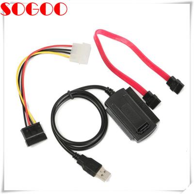 China Impulsión del cable de SATA/PATA/IDE a USB 2,0 para el disco duro de 2,5/3,5 pulgadas en venta