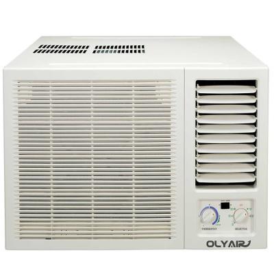 China 12000btu R410a window aircon mechanical control cooling only remote control for sale