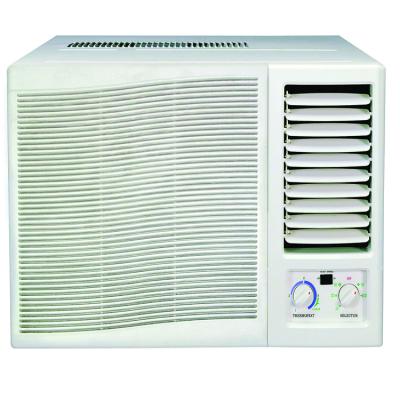 China 7000btu R410a window air conditioner mechanical control cool and heat with remote controller for sale