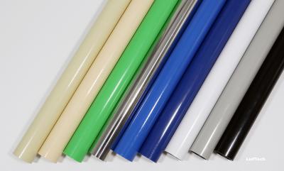 China 0.7mm espessura plástico PE revestido tubo de aço industrial longa vida útil à venda