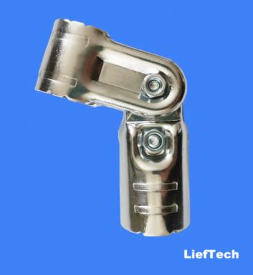 China Metal Joints Chrome Plated Pipe Connectors Adjustable 40~60 Degree for sale