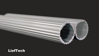 China espesor 1,2 mm tubo de aleación de aluminio eje de rodillo tubo de aluminio corrugado en venta