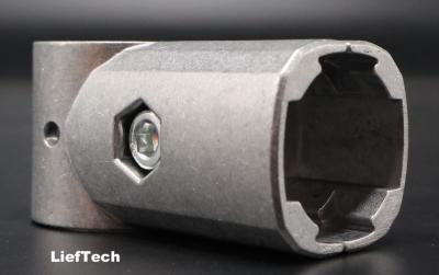 China Conector de tubería de aleación de aluminio de fundición por inyección OEM en forma de T en venta