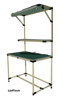 China Custom Size Pipe Work Bench Aluminium Alloy Rack Mount Workstation for sale