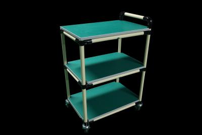 China Payload 60kg Pipe Work Bench Silver Panel Board Trolley High Utilization Rate for sale