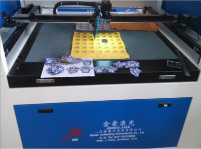 China 300x300 Co2 Laser Machine 100KHZ 100w Laser Engraver For Denim Processing Jeans for sale