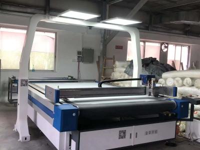 China Automatic Knife Cutting Machine Fabric Leather Laser Cutting Machine Vision Camera for sale