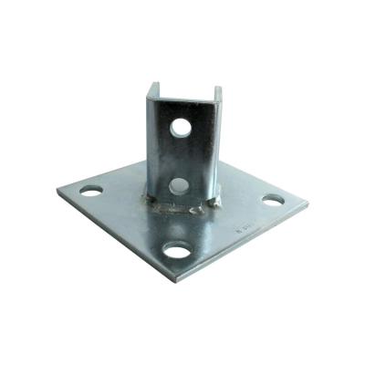 China Standard Steel Channel Post Base Accessories C Channel  1-5/8